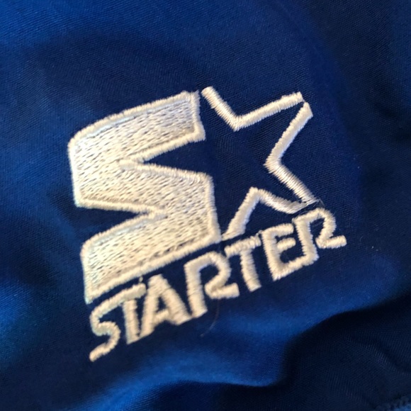 ~SOLD~ 🏀 VINTAGE 1/4 Zip Starter Pullover, KU Jayhawks - Picture 5 of 7